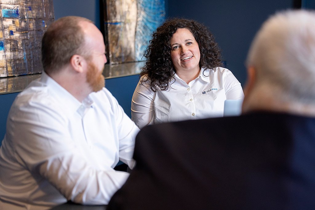 Tax Pro's team meeting with clients